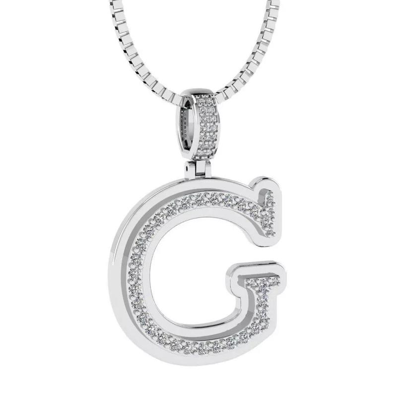 Alphabet Diamond pendant G
