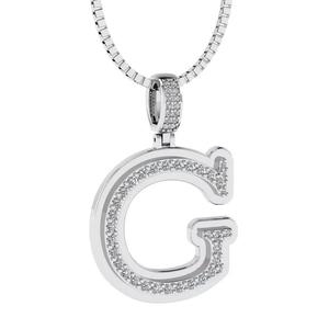 Alphabet Diamond pendant G
