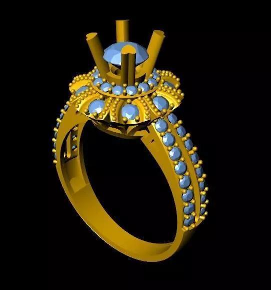DiamondRing gold ring with stones