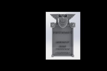 Perturabo NAMEPLATE FOR BUST