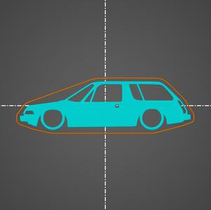 AMC Pacer Wagon key silhouette