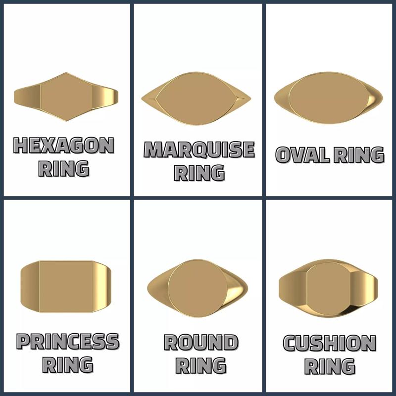 6 Ring Collection 3D Model Print