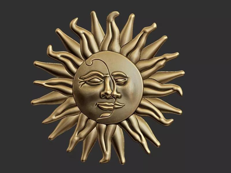 Mystic Sun and Moon Pendant