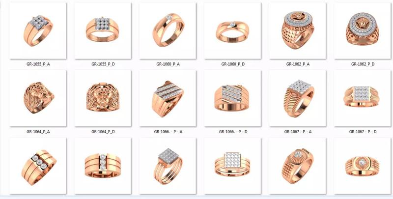 39 Gents male engagement wedding ring 3dm jcd render