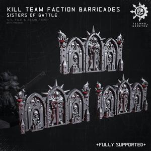 Sisters of Battle Faction Barricades for Wh40k Kill Team Sororitas & Novitiates