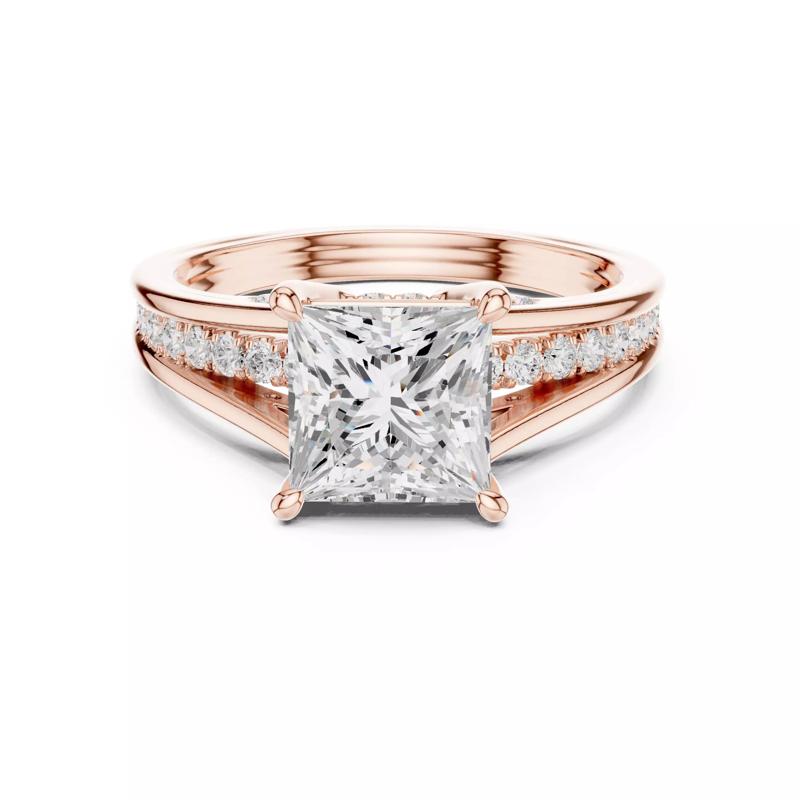 7mm Princess Cut Diamond Engagement Wedding Ring 3DM STL Video