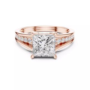 7mm Princess Cut Diamond Engagement Wedding Ring 3DM STL Video