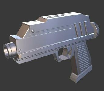 DC-17 Blaster Pistol - For 1/12 Scale Star Wars Figures