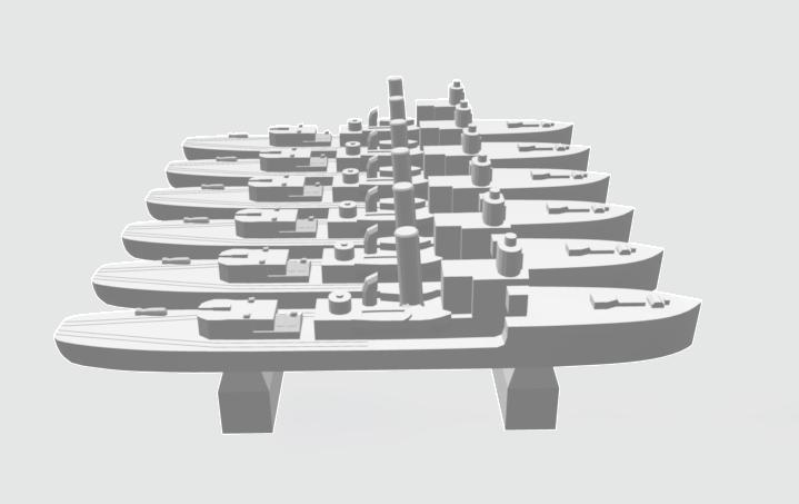 GERMAN M-BOAT 1916 MINESWEEPER 1:1800 WW1 WW2