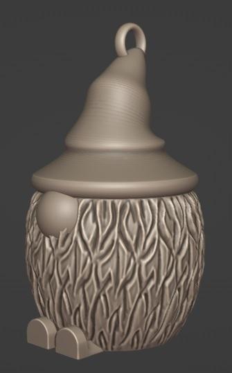 Christmas gnome with furr