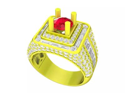 7360 set 3 diamond men and women ring