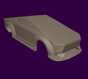 RC BODY TESLA CYBER TRUCK WIDEBODY 3D STL PRINT