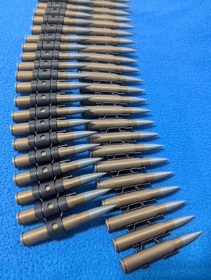 3D Ammunition Belt - STL Replica for cosplay, props and military decoration.