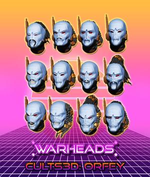 Cosmic Friends! - Blue Alien Heads (90 different variants!)