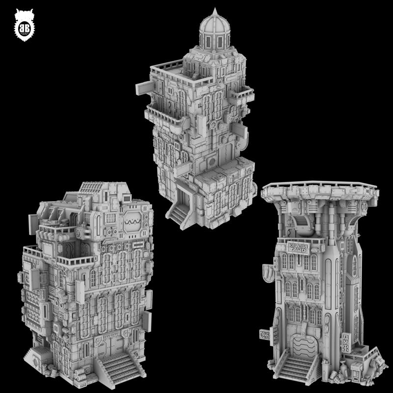 6mm/8mm crude grimdark tech shanty - set 03