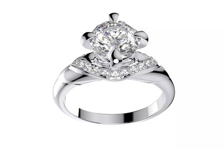 Engagement Ring  STL File Format ready For 3D Printing - CC67