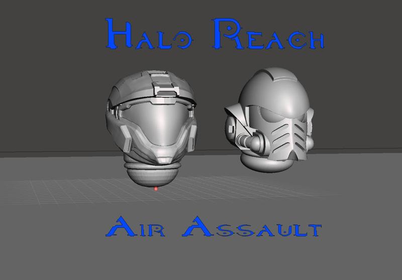 Halo Air Assault - Reach Kat Helmet Space Marine Compatible