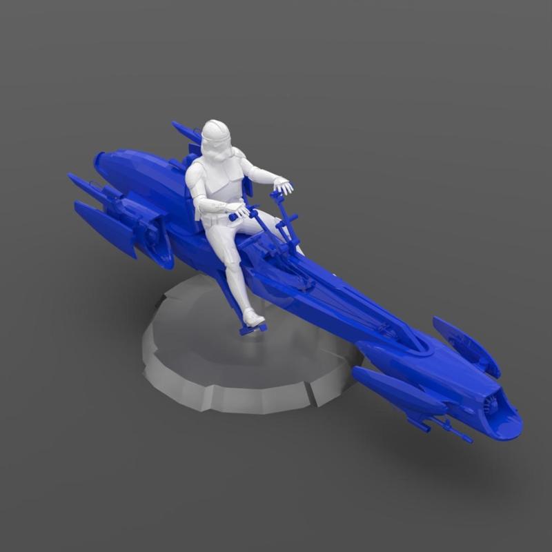 BARC SPEEDER AND CLONE TROOPER SCALE 1:64