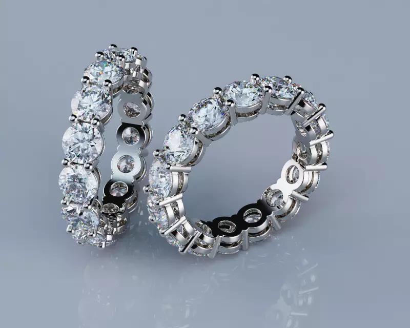 Eternity Rings Collection All Sizes 004 4mm stones