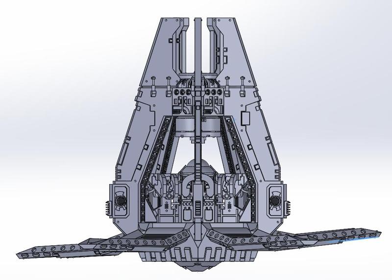 Space Marines Drop Pod, troop transport (Closed/Open)