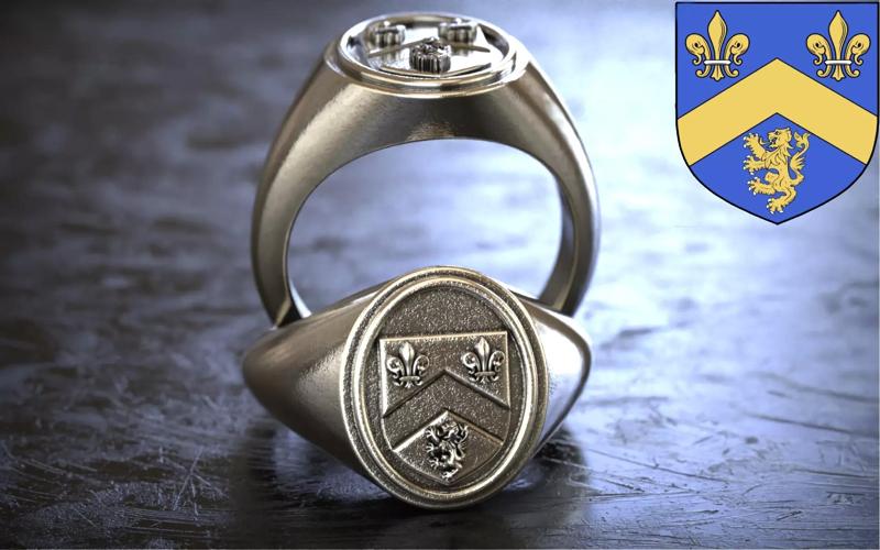 Gough Family Crest Irish Coat of Arms Ring