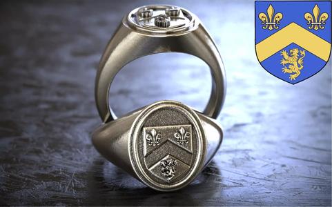 Gough Family Crest Irish Coat of Arms Ring