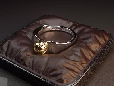 Harry Potter  Ring Golden Snitch