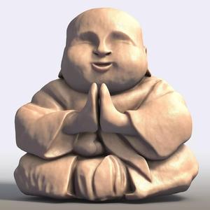 Buddha Monk Meditative Sculpture for Zen Decor