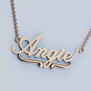 Name Pendant Necklace Angie
