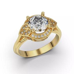 Heart Embrace Engagement Ring