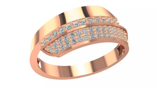 High Jewelry Cocktail Ring 3dm stl renders details