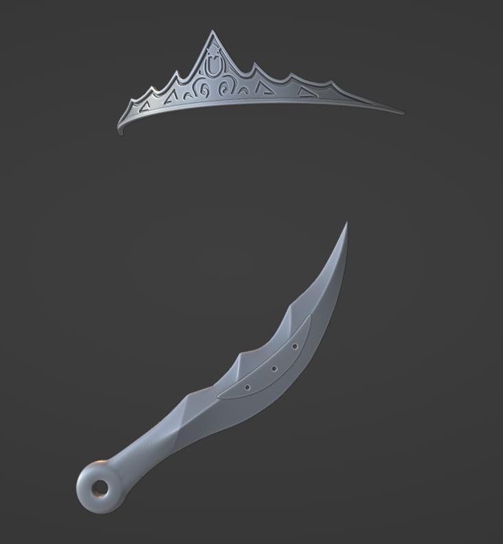 Belphegor's diadem and knife for cosplay Katekyo Hitman Reborn!