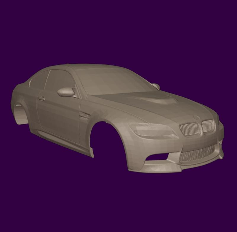 RC BODY BMW E92 M3 3D STL PRINT
