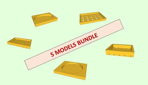 SCULDO Soap Dishes Vol. 1 – 5 Functional 3D-Printable Soap Trays - CU