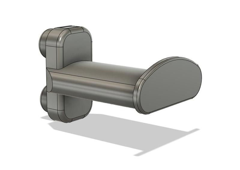 Adhesive tape holder on the rack