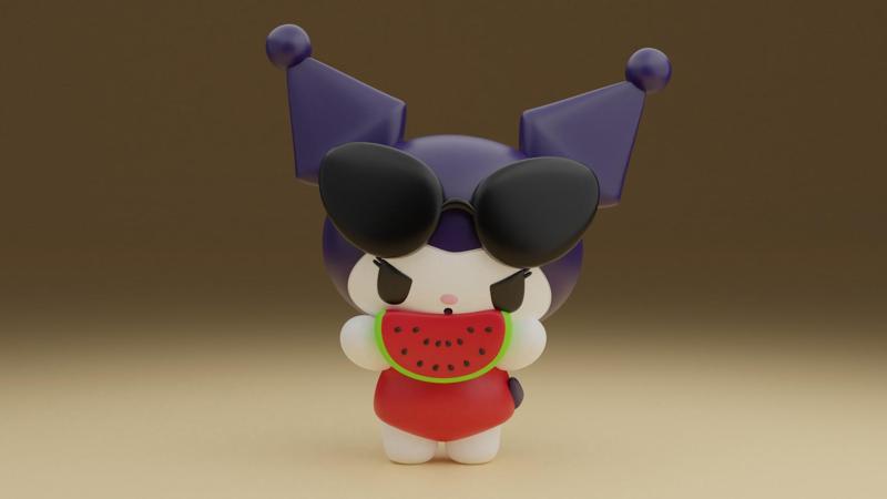 Kuromi sanrio summer figure