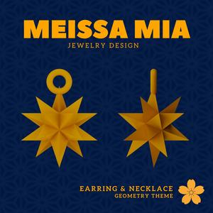 Celestial Spark – 3D Print File for Kepler–Poinsot Earrings & Necklace - Kepler–Poinsot Earring - Geometric Earring - Scared Geometry Necklace Fashion Statement - Platonic Solid Star Polyhedra