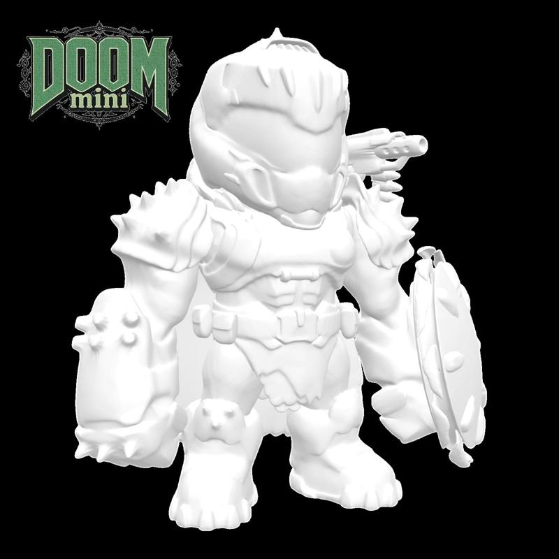 🛡️ Slayer Mini Figurine Model – DOOM: The Dark Ages | HD 3D Print Ready