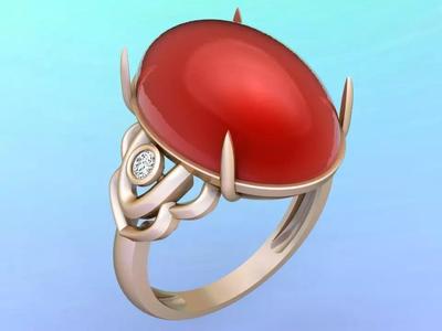 Gemstone Rings - Oval stone ring - Womens Rings