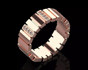 Gem Ring with Diamonds N131