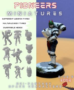 Pioneer 3D Miniatures [Dice's Edge]