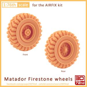 3D72ND - 1/76TH SCALE MATADOR FIRESTONE WHEELS