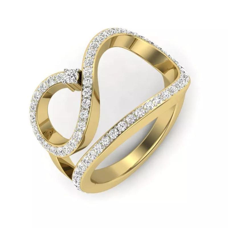 cocktail women ring 3dm render detail