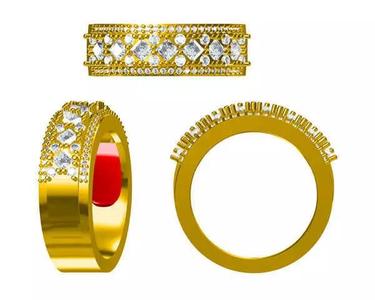 JCD Format  Custom classic round cut and baguette ring