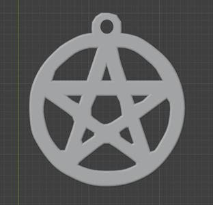PENTAGRAM KEYCHAIN