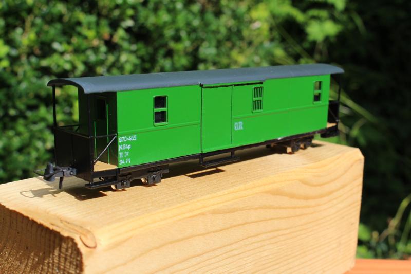 H0e / OO-9 Saxon baggage wagon standard wagon KD4