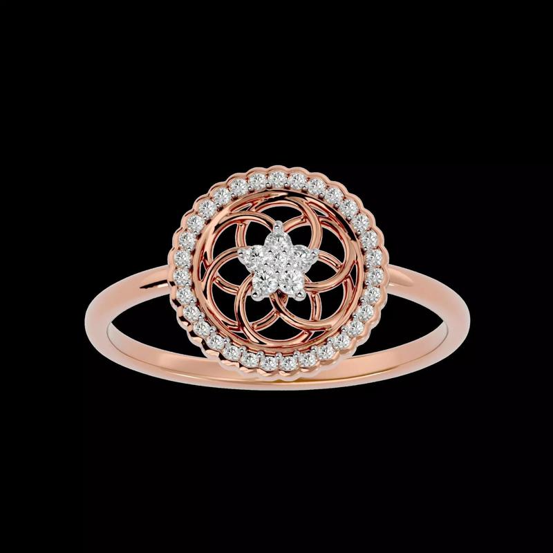 Light Minimalist Diamond Ring Earrings Pendant Set