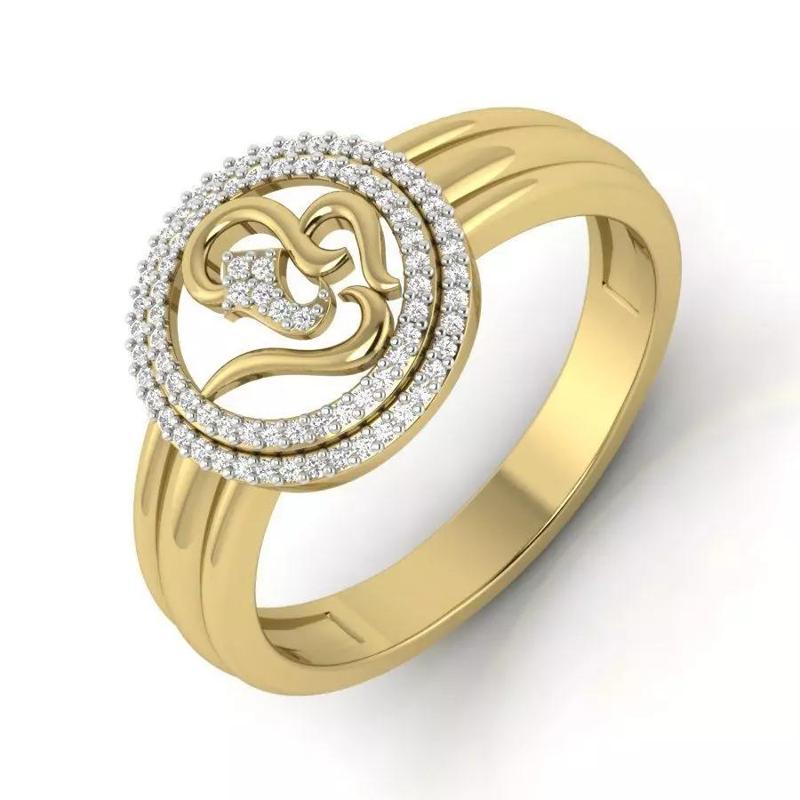 Women Diamond Ring 3dm STL  Render Details - PR-019 DIA
