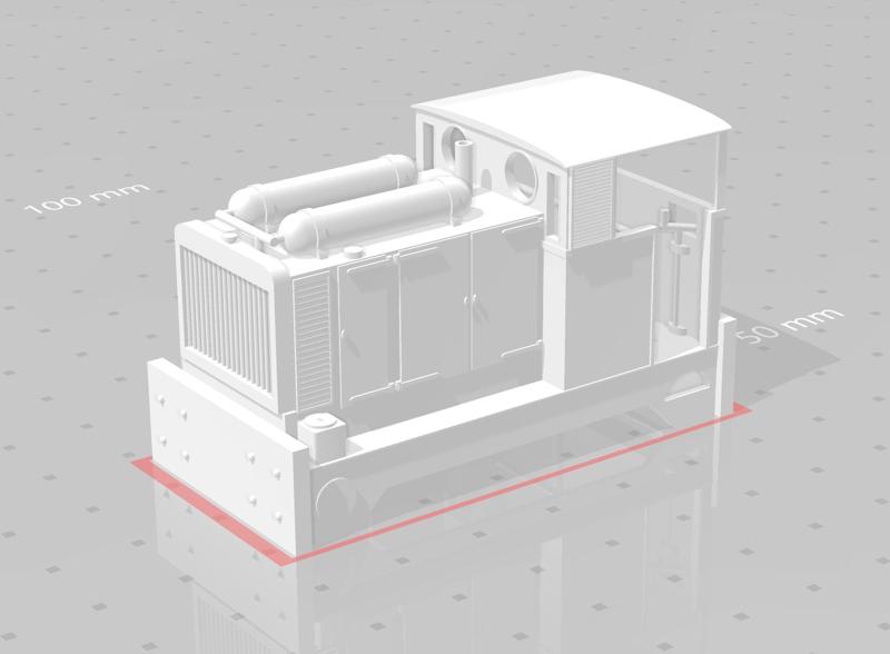 OO9 Narrow Gauge Kerr Stuart 90hp (Open Back Cab) Diesel Locomotive