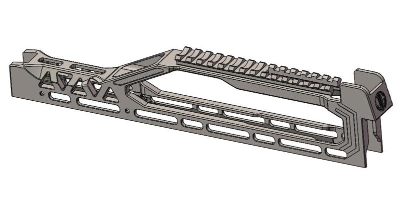 QBZ95 Longbow Rail for BINGFENG type97 gelball blaster